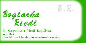 boglarka riedl business card